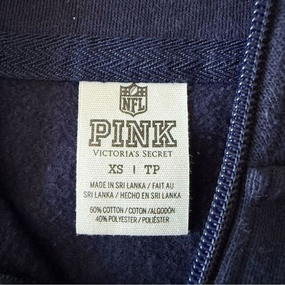 Y2K Victoria’s Secret PINK NFL Collab Chicago Bears Pullover Sweatshirt Size XS - Picture 5 of 6